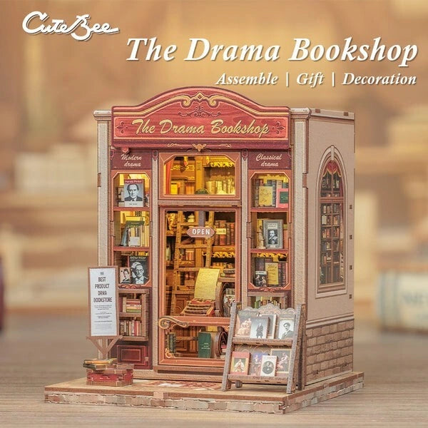 The Drama Bookshop - Book Nook Kit - CuteBee