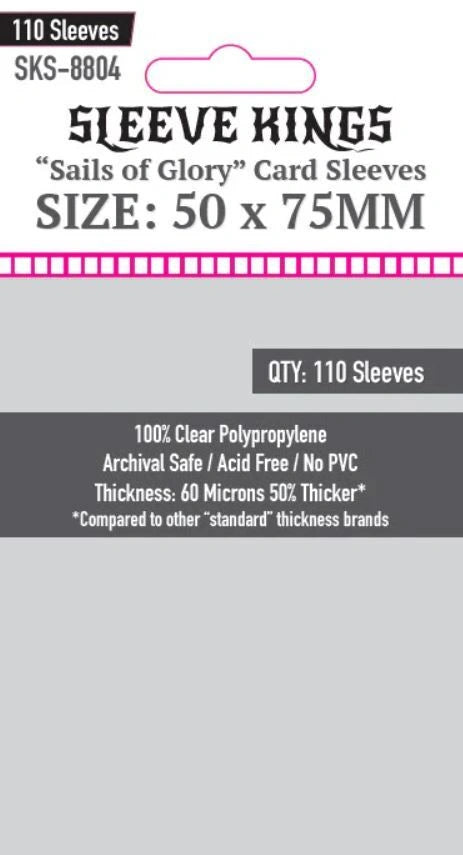 Sleeve Kings - "Sails of Glory" Card Sleeves, 50x75mm (110)