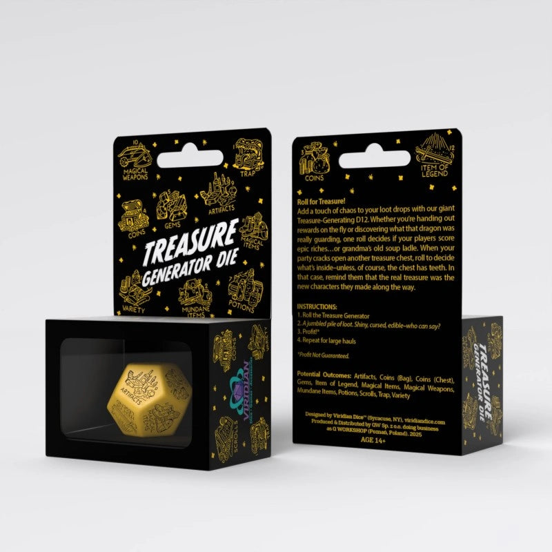 Treasure Generator Die Yellow & Black