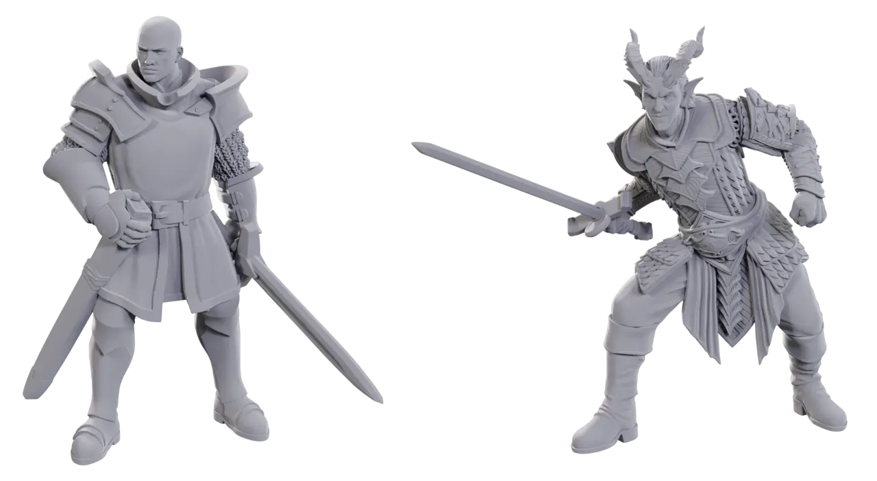 D&D Nolzur's Mini: SE BG3 - Ulder Ravengard & Zevlor