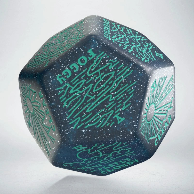 Weather Generator Die Shimmering Blue & Turquise