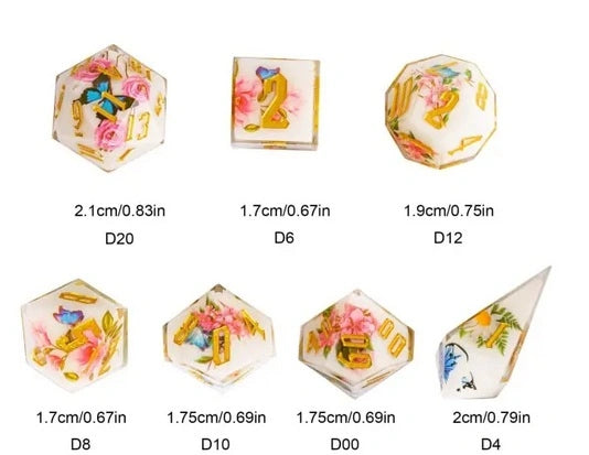 A Role Playing Dice Set - White Summer