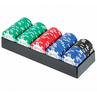 Bicycle 100 Poker Chip Set with Tray