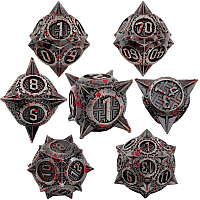 A Role Playing Dice Set: Metallic - Spike Chaos
