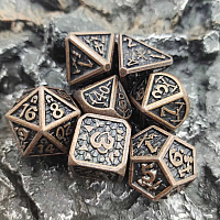 A Role Playing Dice Set: Metallic - Dwarven Dice Copper