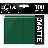 UP - Eclipse Matte Standard Sleeves: Forest Green (100 Sleeves)
