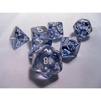 RPG Dice Sets Black/White Nebula Polyhedral 7-Die Set