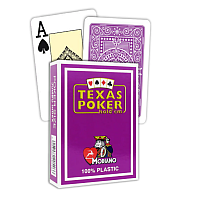 Modiano Texas Poker Hold'em Jumbo Index Plastic cards (purple)