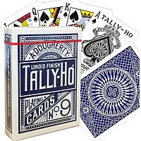 Tally-Ho Circle cards (Blue)