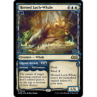 Horned Loch-Whale // Lagoon Breach (Foil) (Showcase)