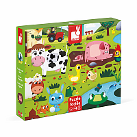 Tactile Puzzle Farm Animals (20 pieces)