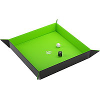 Gamegenic - Magnetic Dice Tray Square: Black / Green