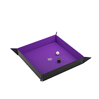 Gamegenic - Magnetic Dice Tray Square: Black / Purple