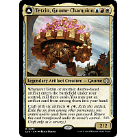Tetzin, Gnome Champion // The Golden-Gear Colossus (Foil)