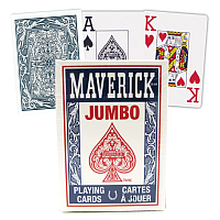 Maverick Jumbo Index playing cards (Blue)