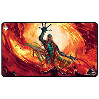 UP - Brothers War Black Stitched Playmat for Magic: The Gathering