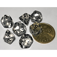 A Role Playing Dice Set: Mini dice Clear