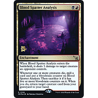 Blood Spatter Analysis (Foil) (Prerelease)