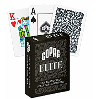 1546 Elite Poker size Jumbo index playing cards (black) Copag