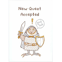 Gratulationskort -  New Quest Accepted