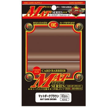 KMC Standard Sleeves - Mat Dark-Brown_boxshot