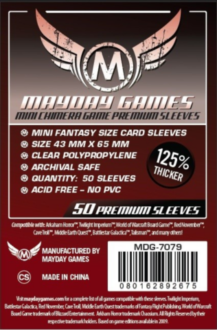 Mayday Games Card Sleeves - Mini Fantazy Size Premium_boxshot