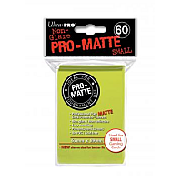 60ct Pro-Matte Bright Yellow Small Deck Protectors