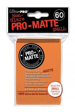 60ct Pro-Matte Orange Small Deck Protectors_boxshot