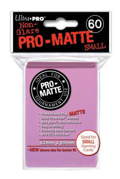 60ct Pro-Matte Pink Small Deck Protectors_boxshot