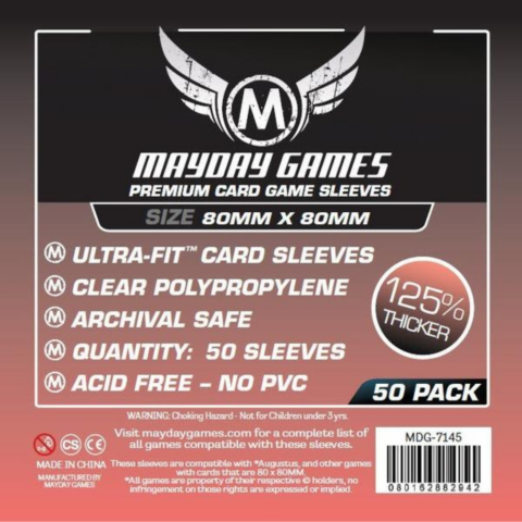 Mayday Premium Card Games Sleeves - Medium Square 80 x 80_boxshot