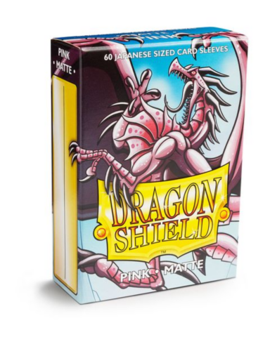 Dragon Shield Small Sleeves - Japanese Matte Pink (60 Sleeves)_boxshot