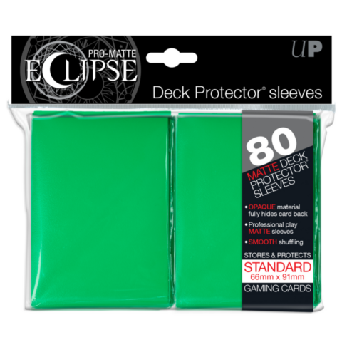 PRO-Matte Eclipse Green Standard Deck Protector sleeves 80ct_boxshot