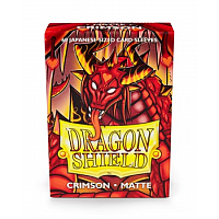 Dragon Shield Small Sleeves - Japanese Matte Crimson (60 Sleeves)
