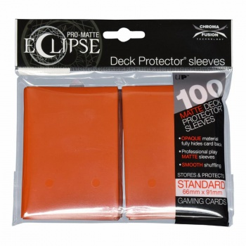 PRO-Matte Eclipse - Pumpkin Orange (100 Sleeves)_boxshot