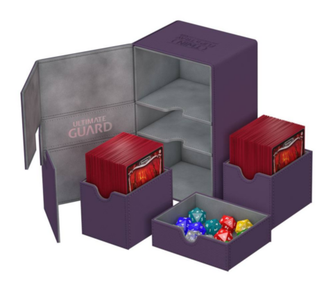 Ultimate Guard Twin Flip´n´Tray Deck Case 160+ Standard Size XenoSkin Purple_boxshot