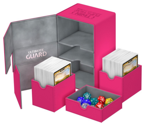 Ultimate Guard Twin Flip´n´Tray Deck Case 160+ Standard Size XenoSkin Pink_boxshot