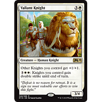 Valiant Knight (Foil) (Core Set 2019 Prerelease)