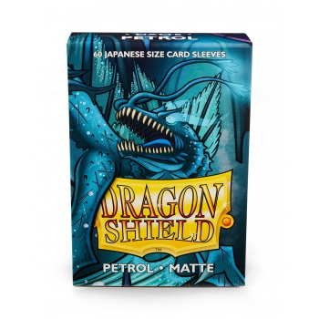 Dragon Shield Japanese Size Sleeves - Matte Petrol (60 Sleeves)_boxshot