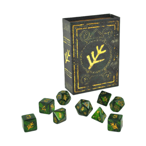Elder Dice Roleplaying Set: Green Lovecraft_boxshot
