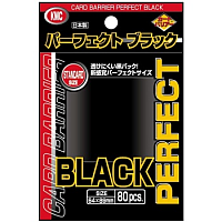 KMC Standard Sleeves - Perfect Black (80 Sleeves)