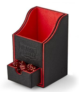 NEST BOX+: BLACK/RED - Dragon Shield Storage Box_boxshot
