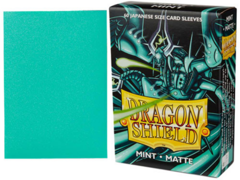 Dragon Shield Small Sleeves - Japanese Matte Mint (60 Sleeves)_boxshot