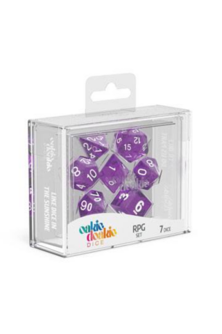 Oakie Doakie Dice RPG Set Speckled - Purple (7) _boxshot