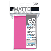 60ct Pro-Matte Bright Pink Small Deck Protectors