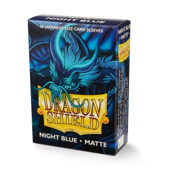 Dragon Shield Japanese Size Sleeves - Matte Night blue (60 Sleeves)_boxshot