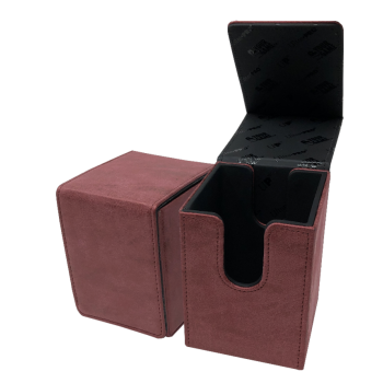 Suede Collection Alcove Flip Deck Box - Ruby_boxshot