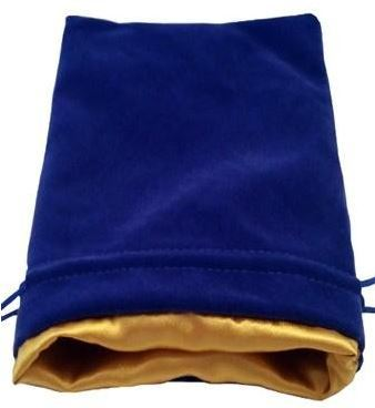 Blue Velvet Dice Bag with Gold Satin Lining 6x8_boxshot