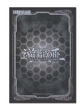 YGO - Standard Hex Black + Silver Sleeves (50 Sleeves)_boxshot