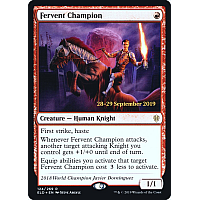 Fervent Champion (Foil) (Throne of Eldraine Prerelease)