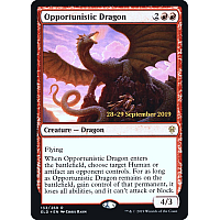 Opportunistic Dragon (Foil) (Throne of Eldraine Prerelease)